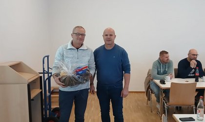 Ehrung eines langjährigen Mitarbeiters